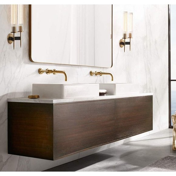 Mid-Century Modern Wall Sconce Indoor Wall Light Clear with Crystal Cylindrical - Picture 5 of 7